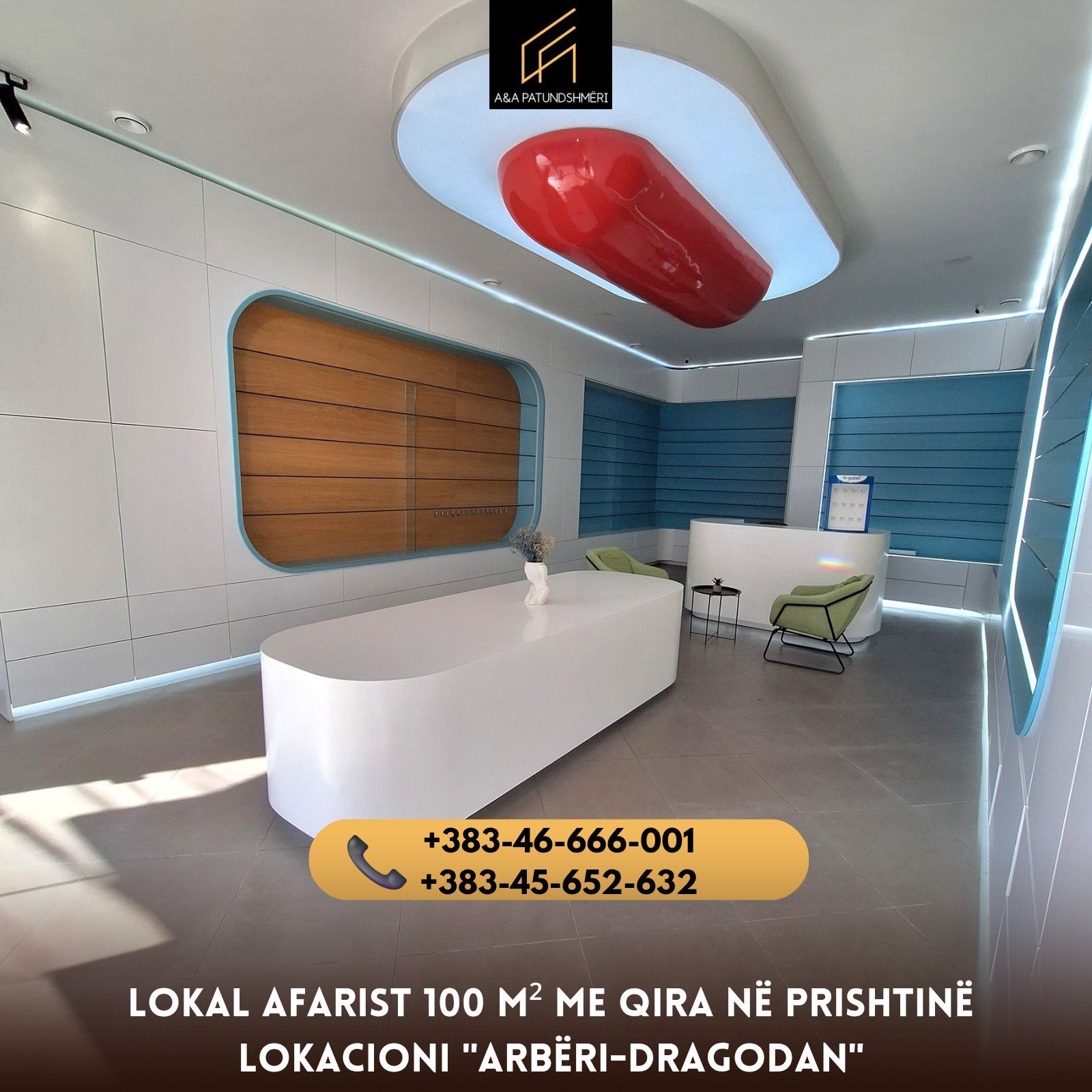 Lokal Afarist 100m² me Qira Prishtinë/Arbëri