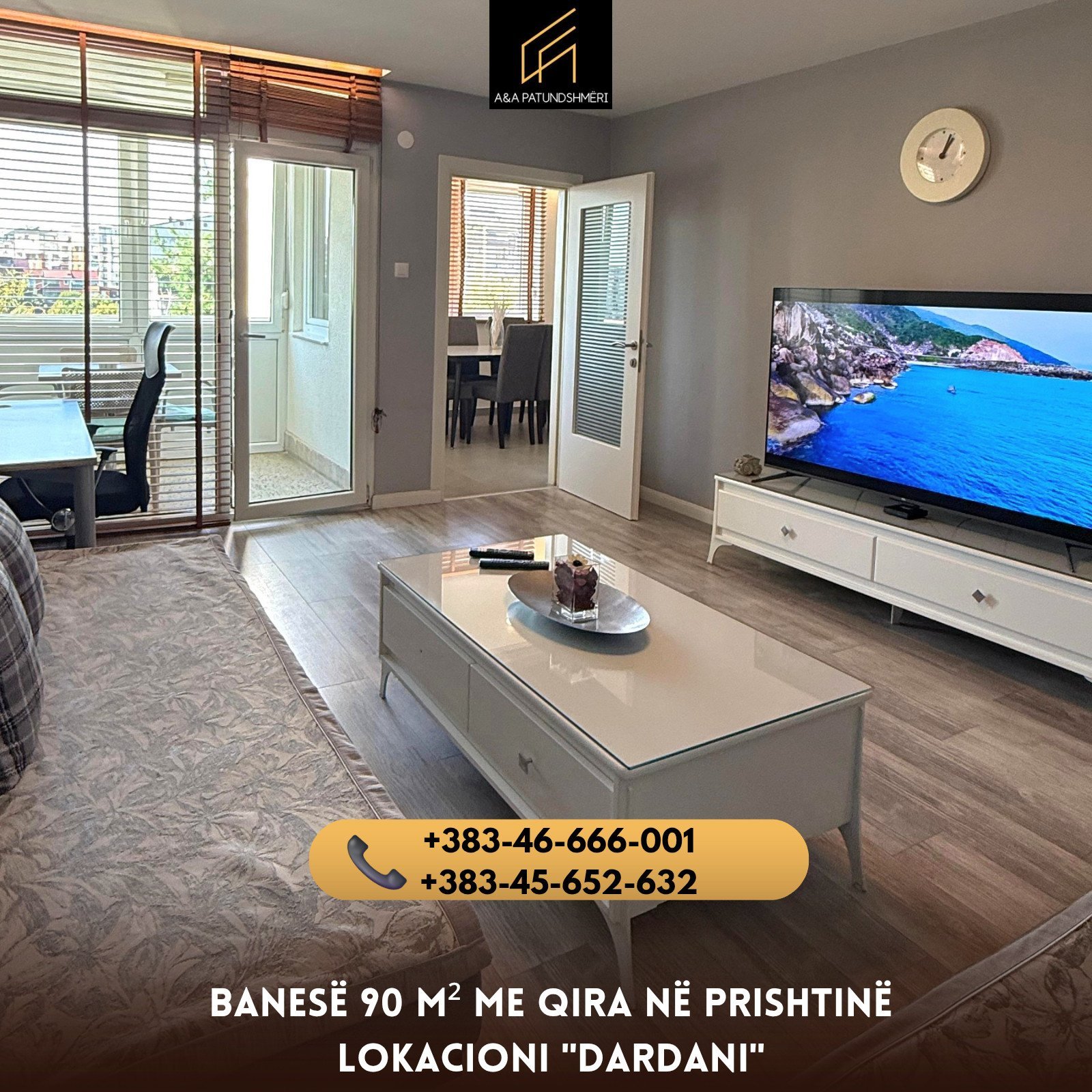 Banesë 90m² me Qira Prishtinë/Dardani