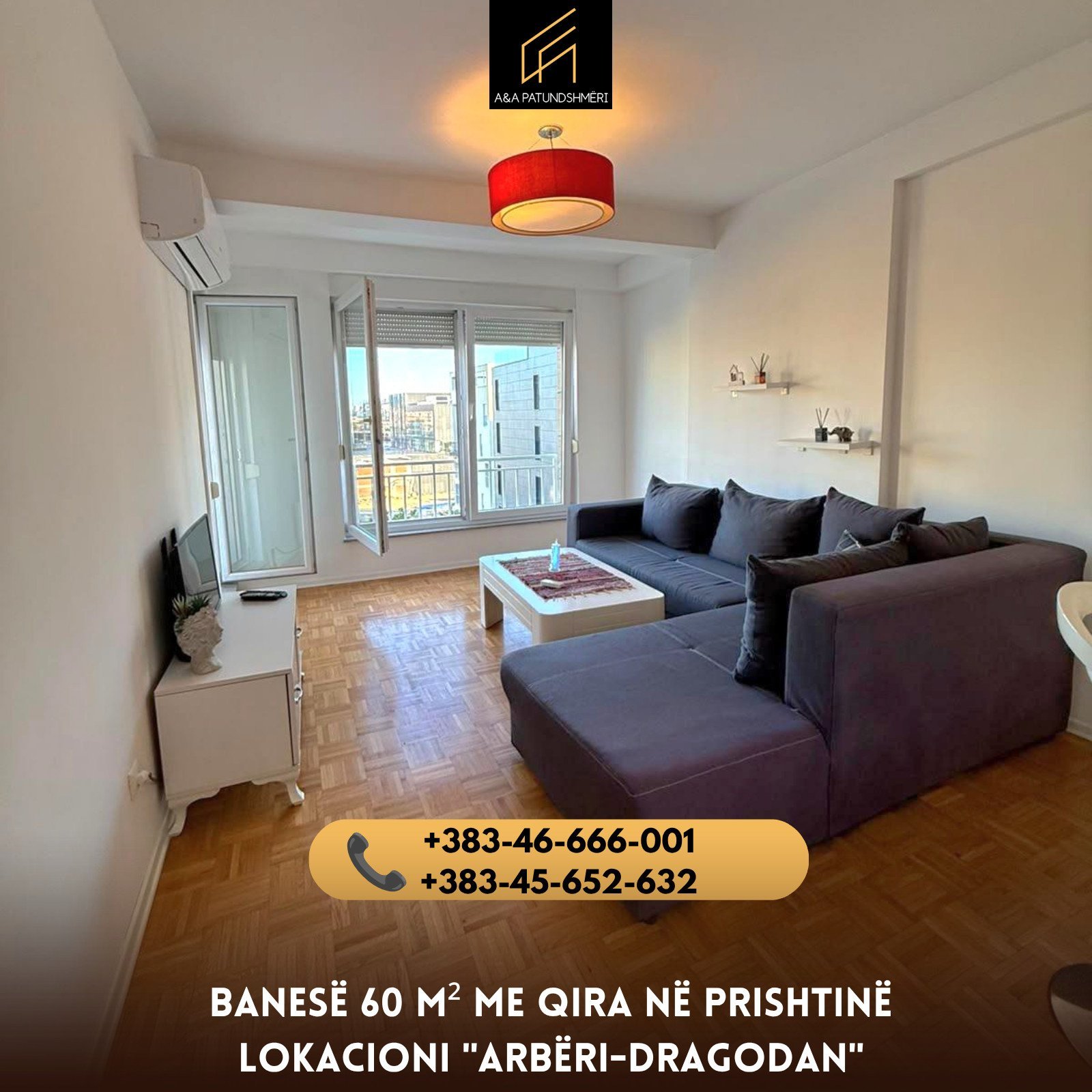 Banesë 60m² me Qira Prishtinë/Arbëri