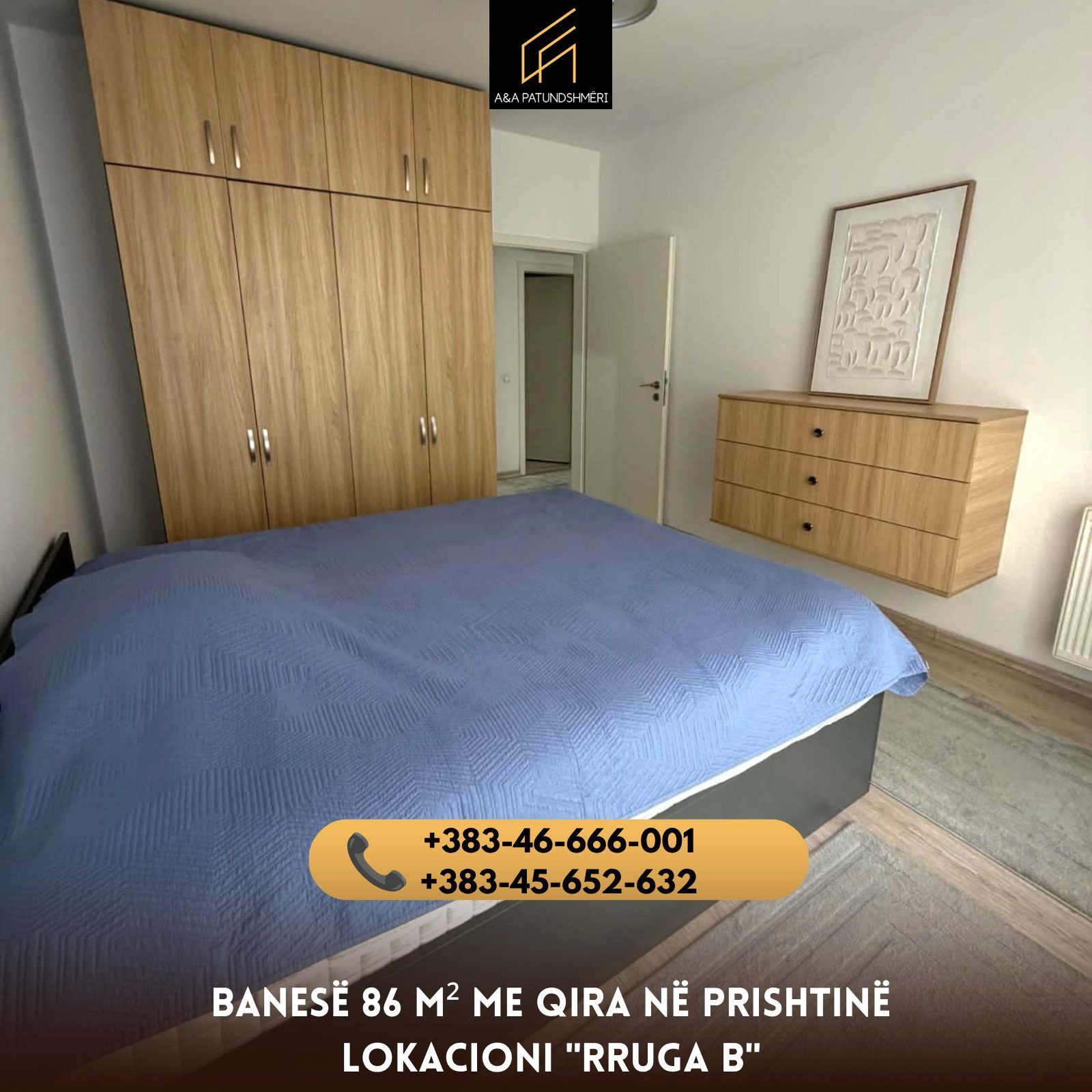 Banesë 86m² me Qira Prishtinë/Rruga B