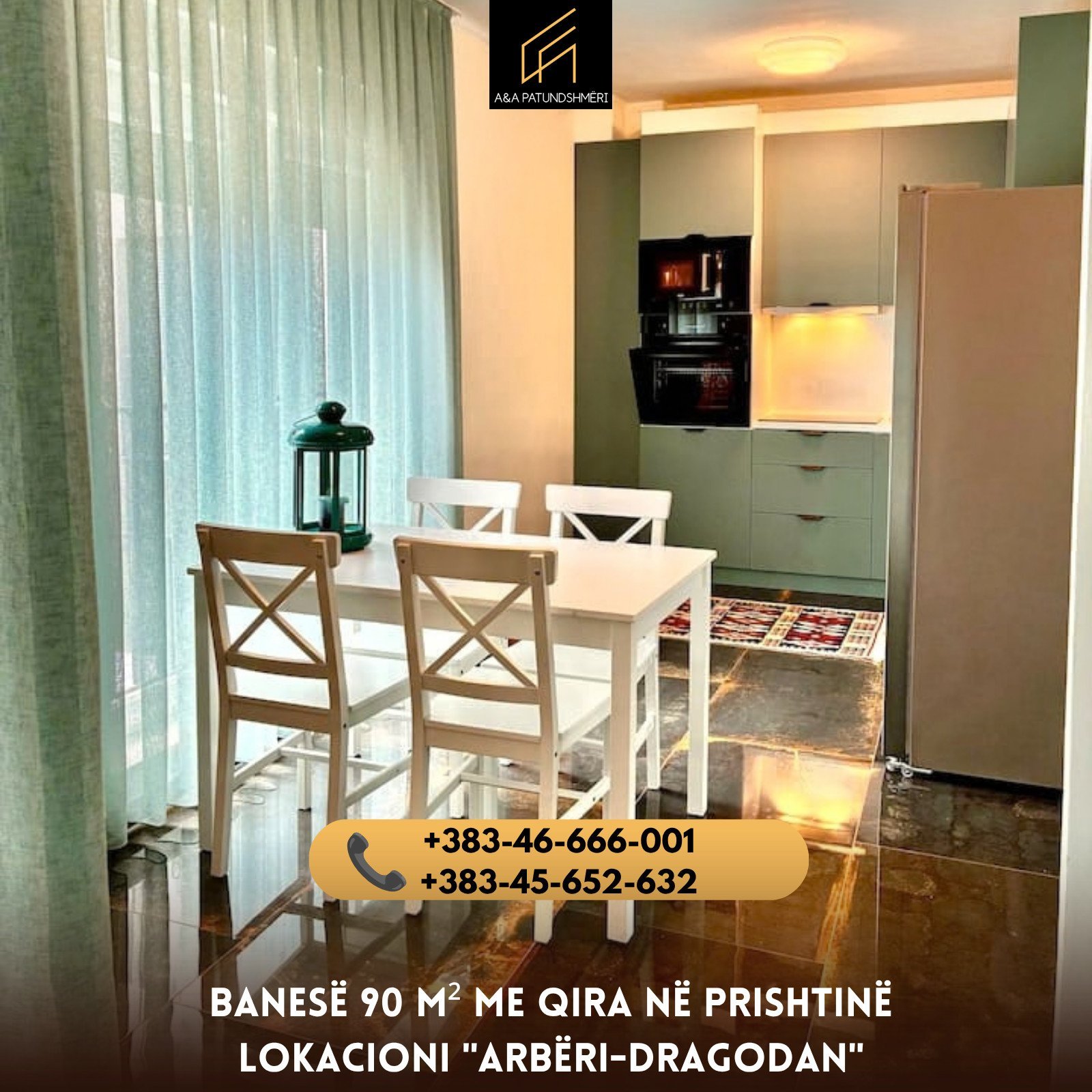 Banesë 90m² me Qira Prishtinë/Arbëri