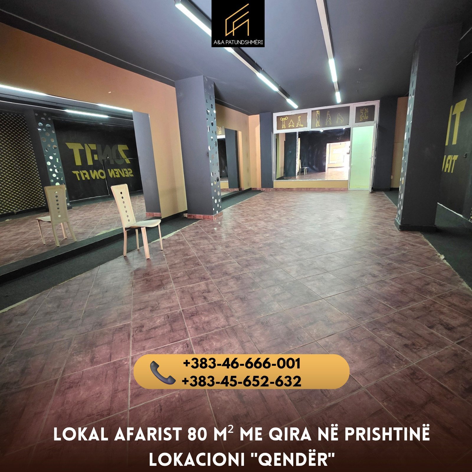 Lokal Afarist 80m² me Qira Prishtinë/Qendër