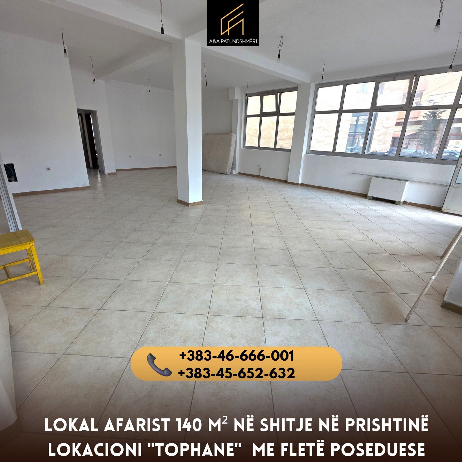 Lokal Afarist 140m² në Shitje Prishtinë/Tophane Me Fletë Poseduese
