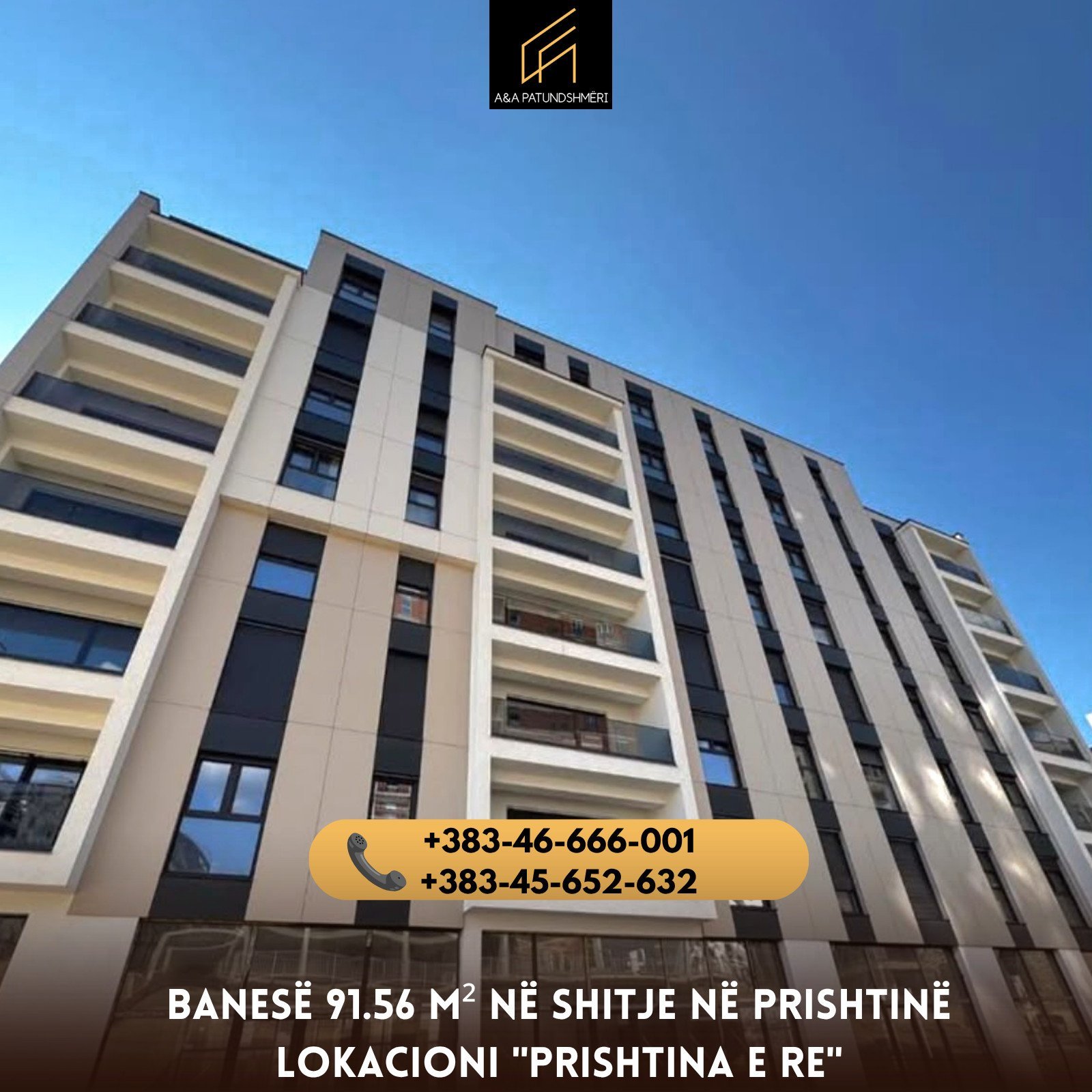 Banesë 91.56m² në Shitje Prishtinë/Prishtina e Re