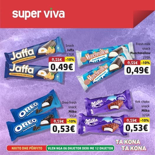 Snack-i që ju pëlqen,ofertë speciale