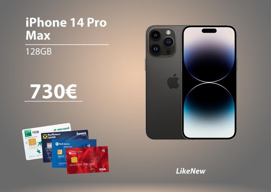 Iphone 14 pro Max 730 euro