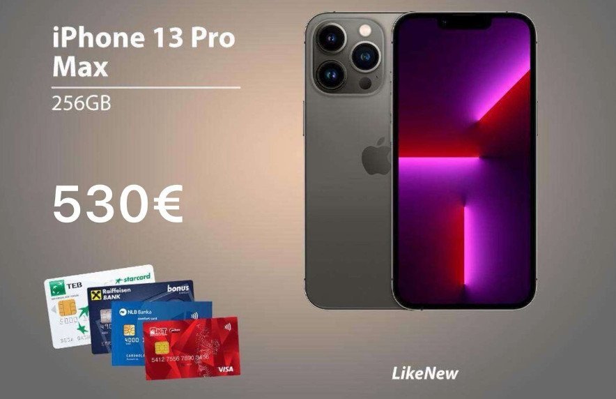 iPhone 13 Pro Max 530 euro