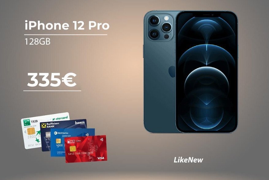 iPhone 12 Pro 335 euro