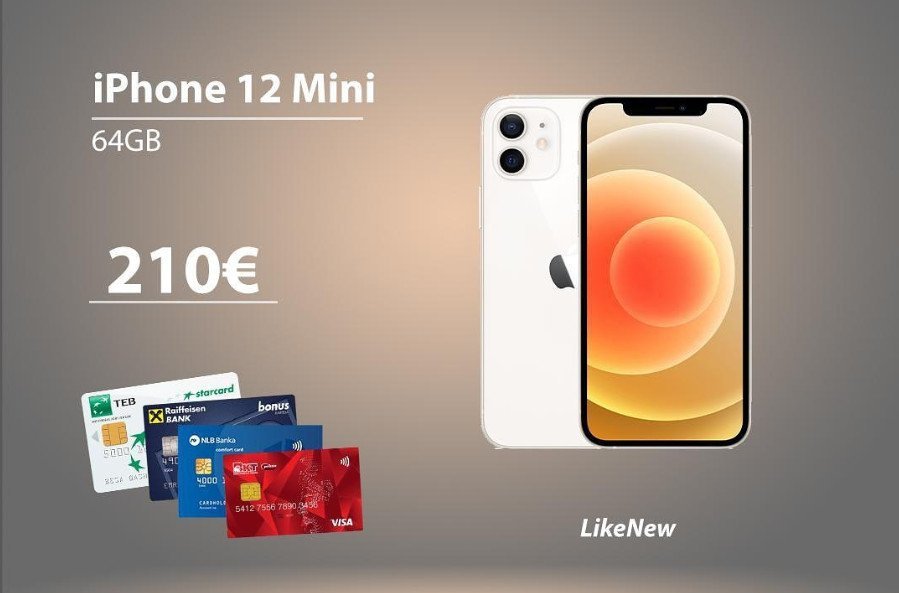 iPhone 12 Mini 210 euro