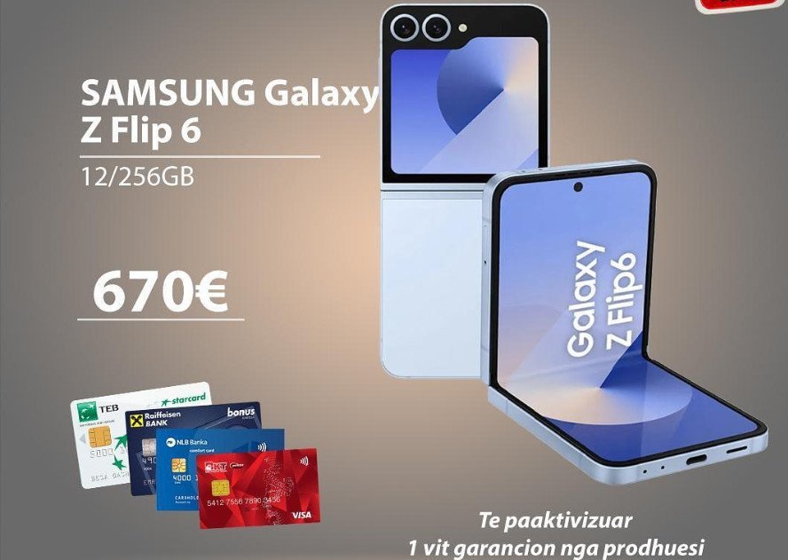 Galaxy Z flip 6 670 euro