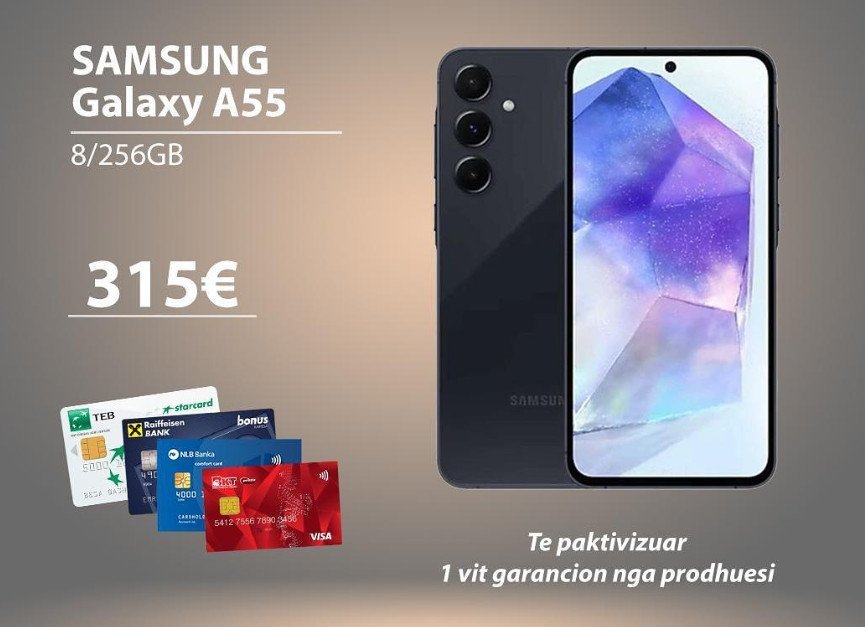 Samsung Galaxy A55 315 euro