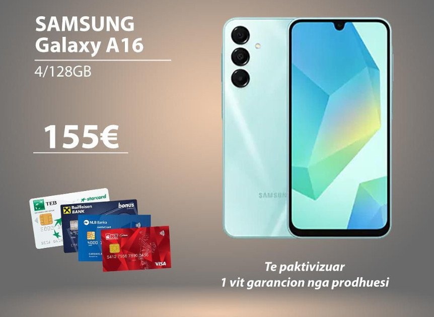 Galaxy A16 155 euro