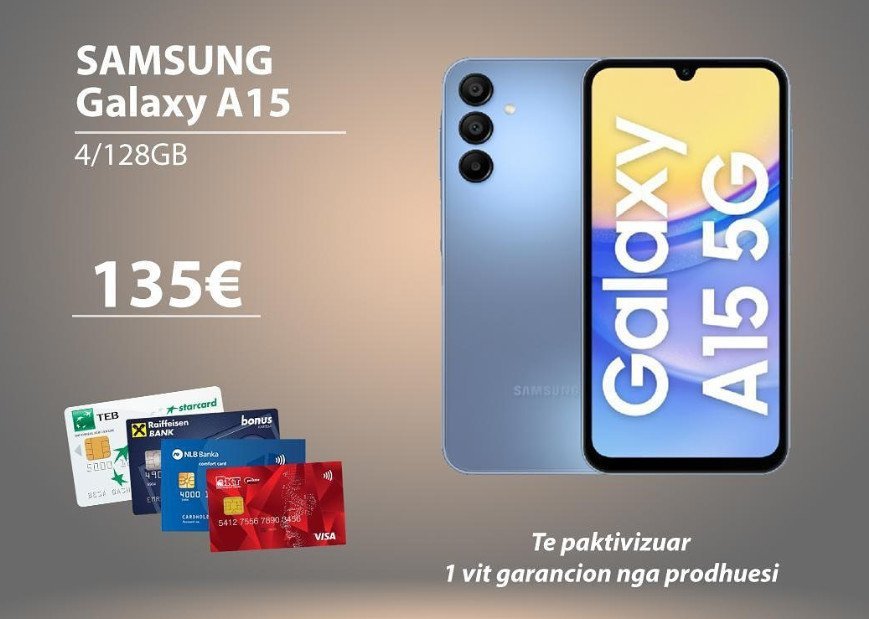 Galaxy A15 135 euro