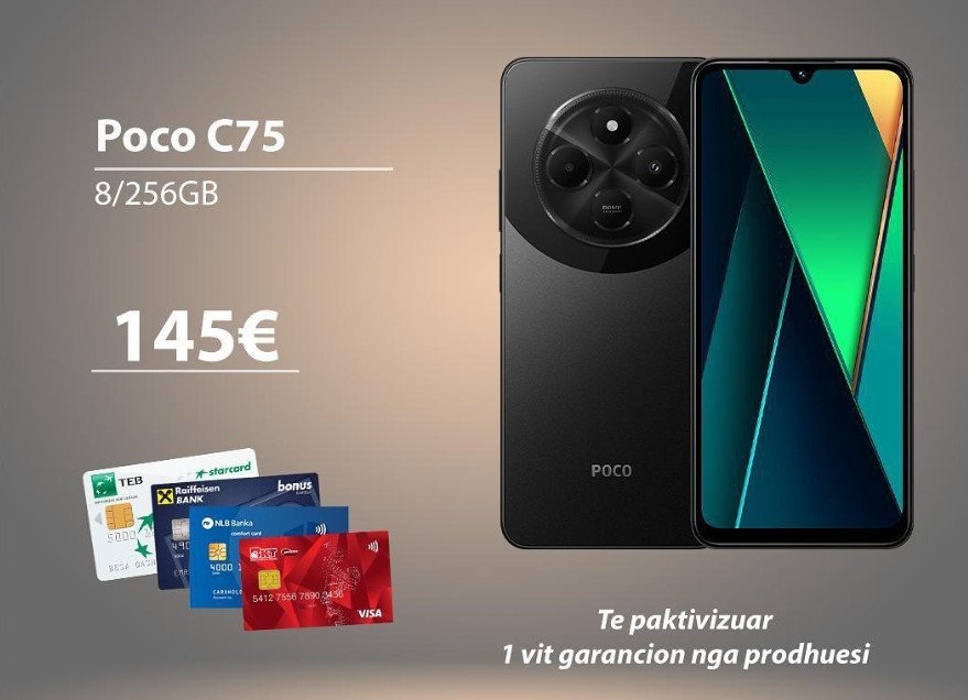 POCO C75 145 euro