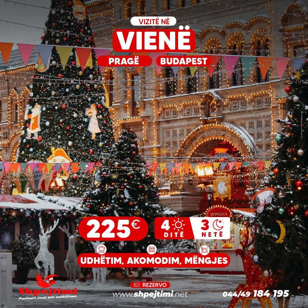 Oferta me e mire me vizita në PRAGE, VIENE, BUDAPEST