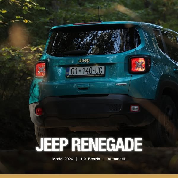 Rrugët janë gati për t’u eksploruar dhe me Jeep Renegade, ju mund të eksploroni pa limite.  REZERVO TANI!