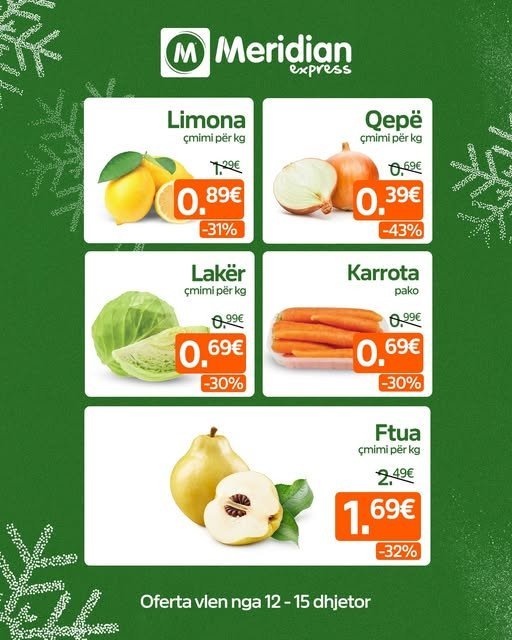 Oferta vlen deri më 15 dhjetor