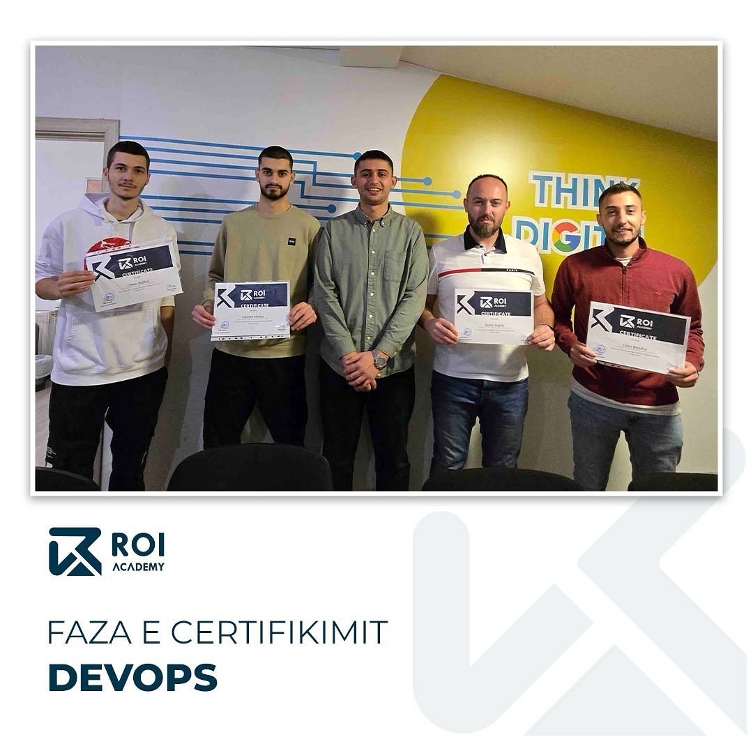 U bë certifikimi i grupit që përfundoi trajnimin për DevOps