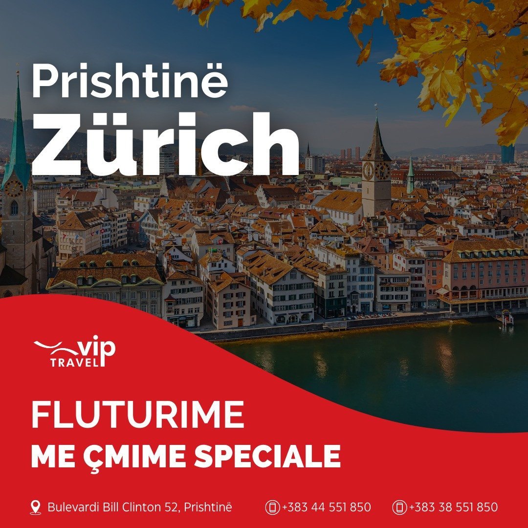 Fluturime direkte nga Prishtina për në Zvicër me çmime speciale