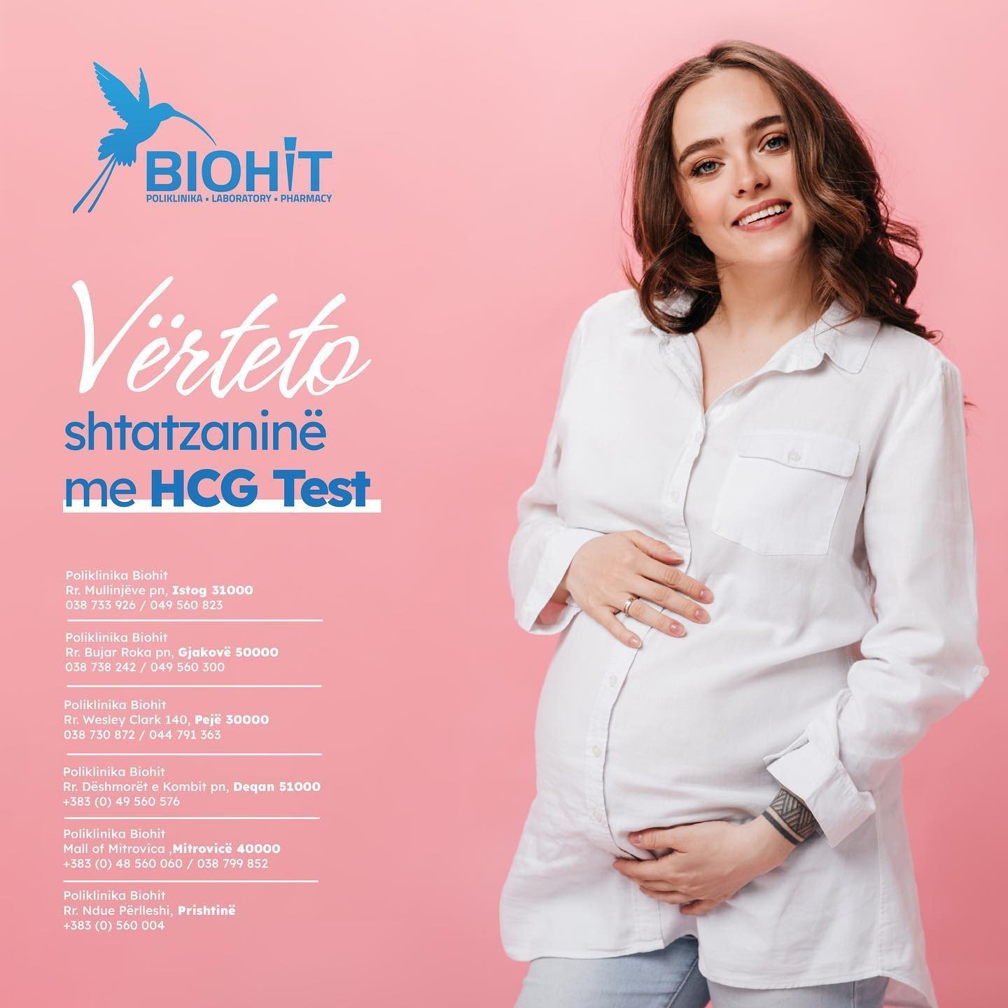 Vërteto shtatzaninë me HCG Test