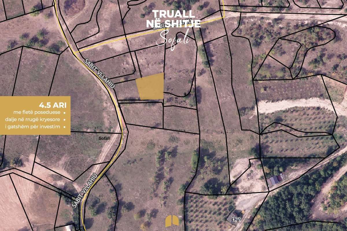 Truall në SHITJE me FLETË POSEDUESE - Sofali - 4.5 Ari