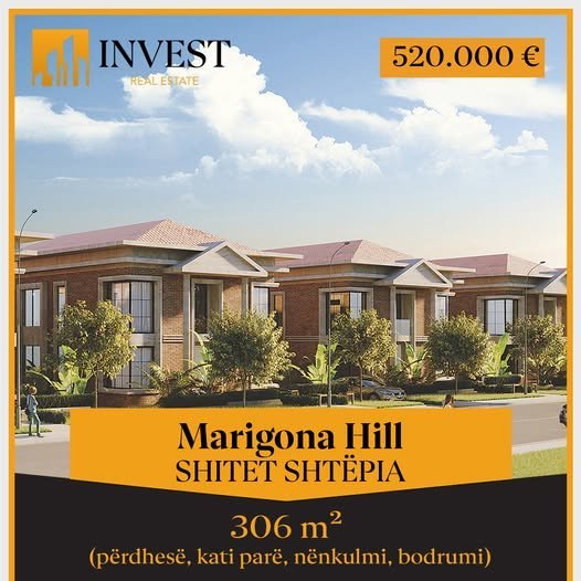 Shtëpi në shitje 306 m2 në lagjen Marigona Hill (Shitur)