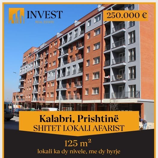 Lokal në shitje ne lagjen Kalabria - 125 m2, dy nivele (shitur)