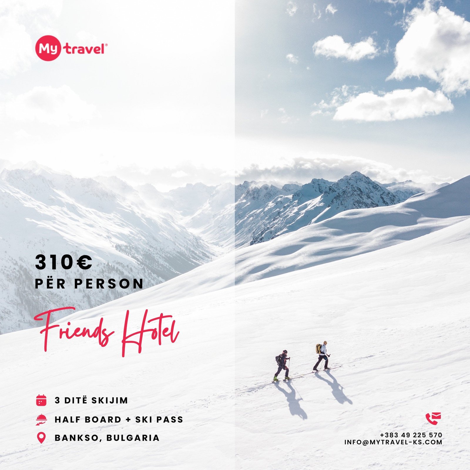 Ofertë Speciale për Ski - 3 Netë/3 Ditë Skijim