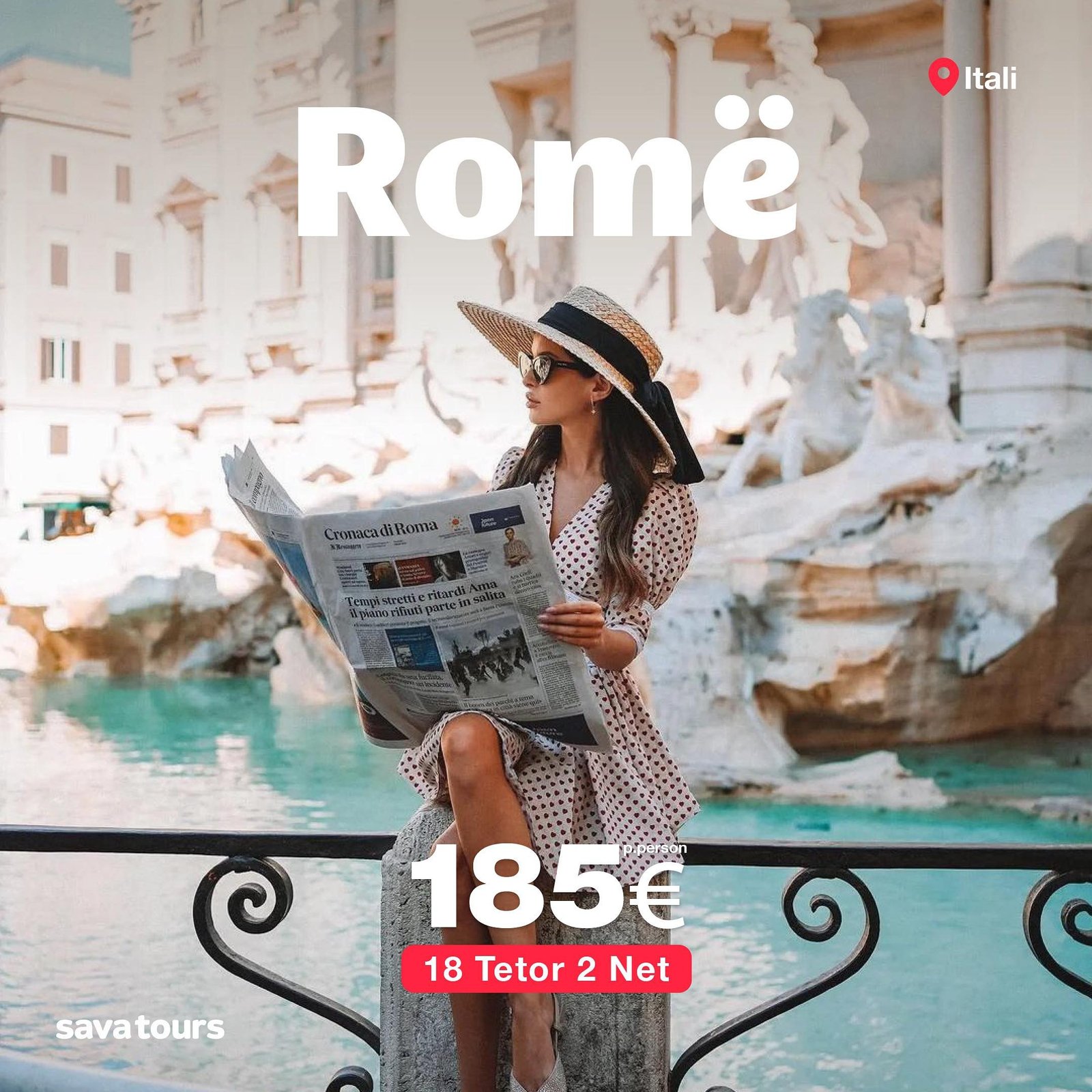 Roma per vetem 185 euro