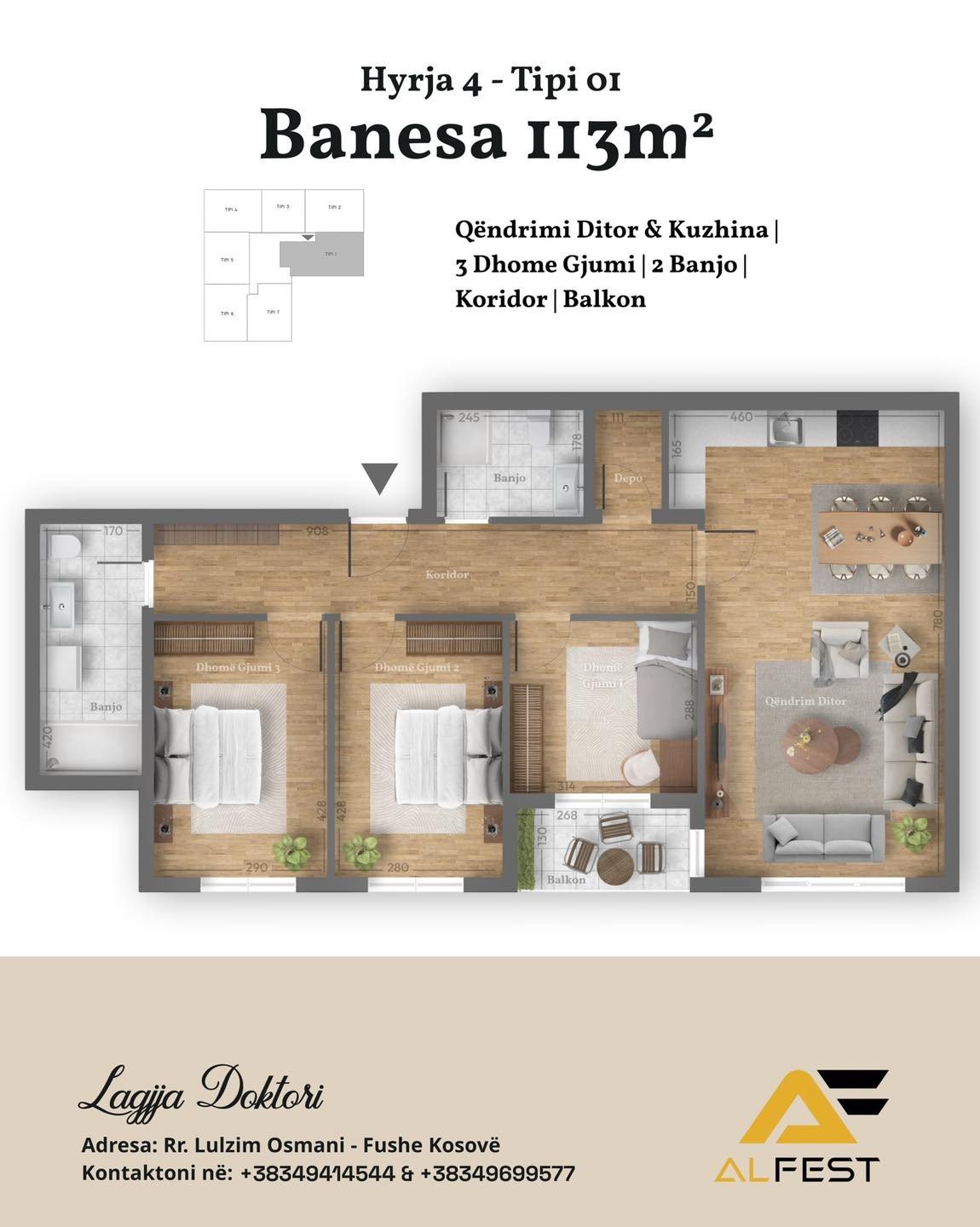 Banesë me 113m2