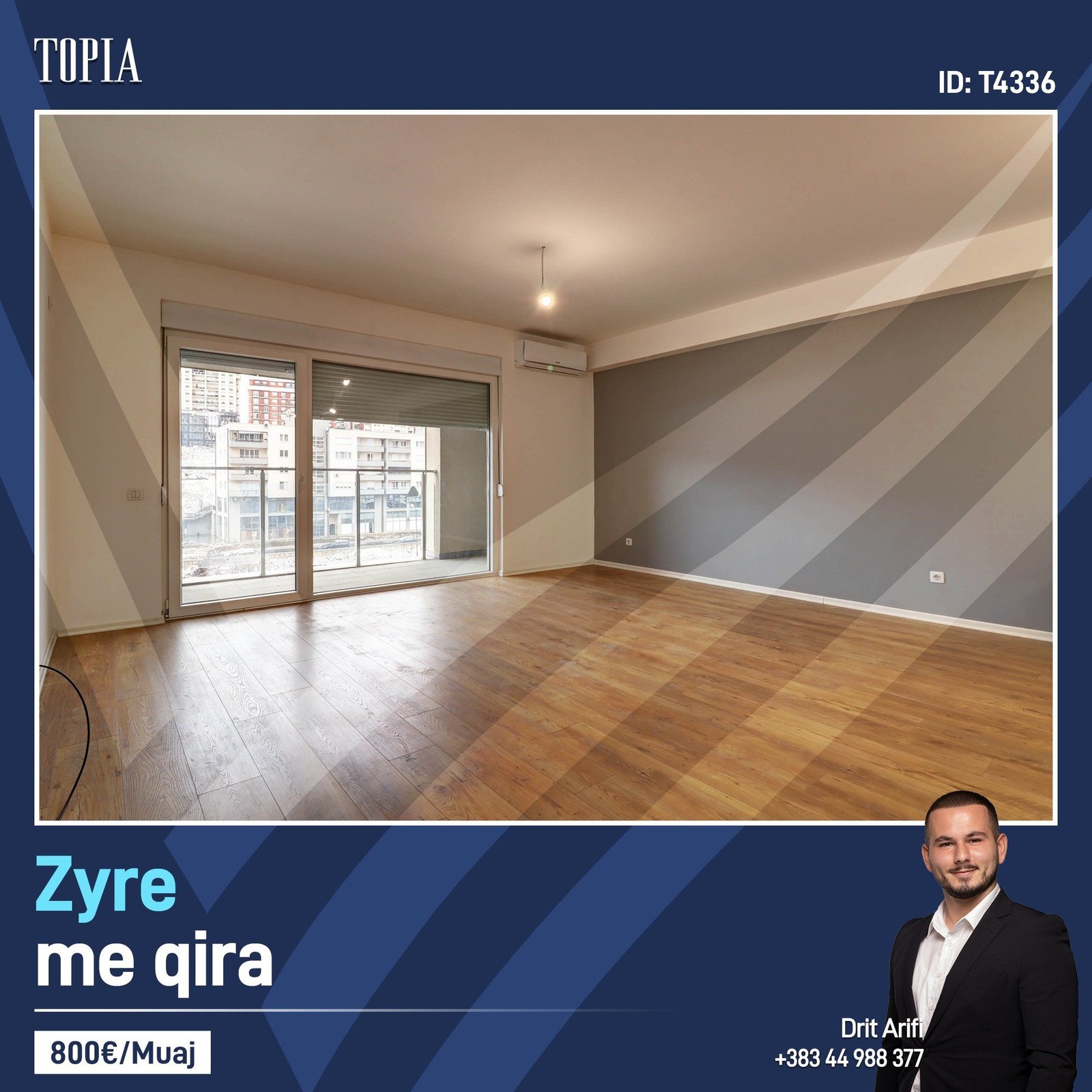 Zyre me 3 dhoma pune me qira në lagjen Lakrishtë – Prime Group