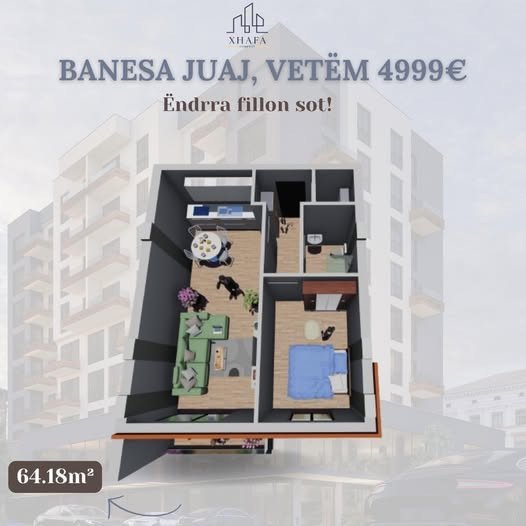 Thuaj JO Qirasë, Mos e humbë shansin të blesh banesën tënde me vetëm 4999€.