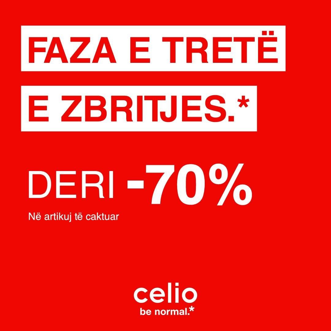 Deri në -70% ZBRITJE në artikuj te caktuar.