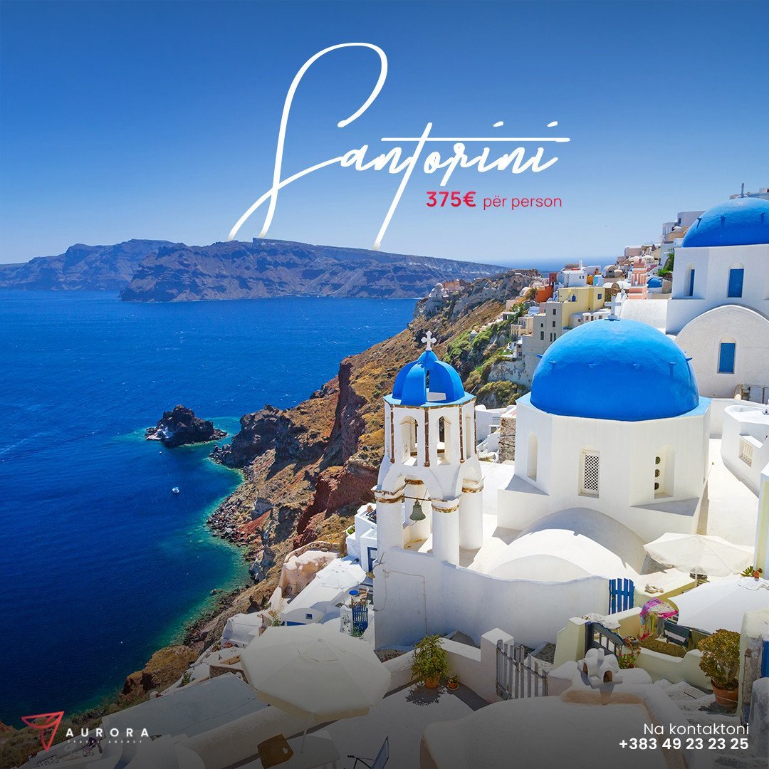 Shijo pushimet e ëndrrave në Santorini