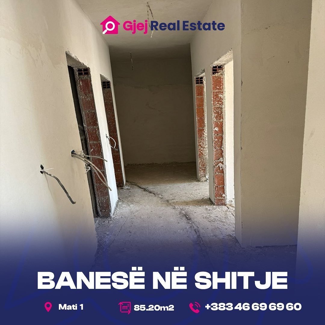 Banesë në shitje në lagjen Matiqan 85.20m2 /kati 1