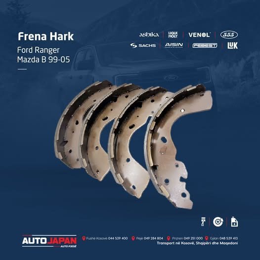 Frena Hark, Ford Ranger & Mazda B 99-05