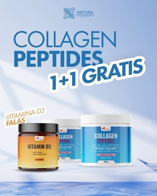 Kolagjen për lëkurë të shëndetshme dhe vitaminë D3 falas