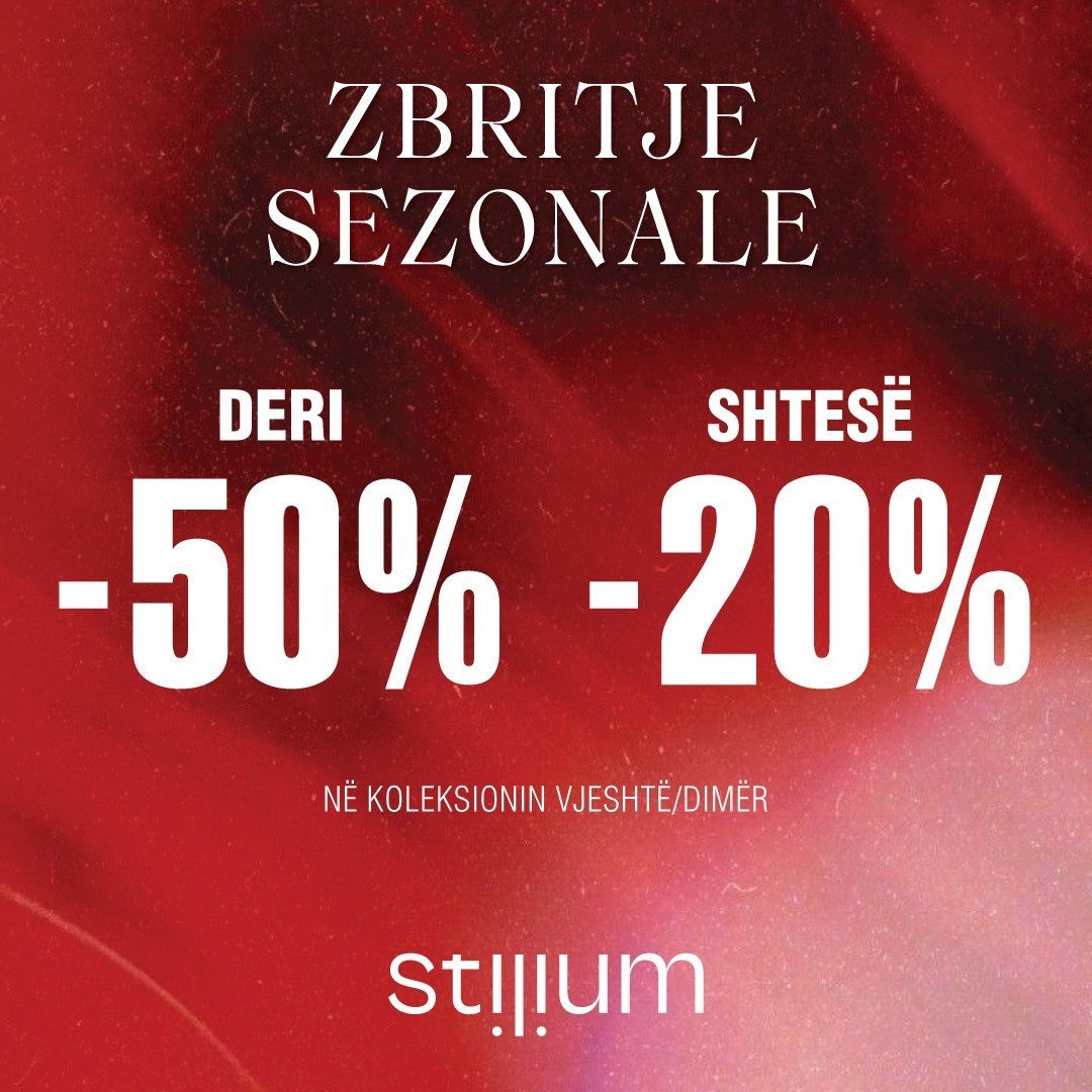 Zbritje 50% dhe 20 % shtesë