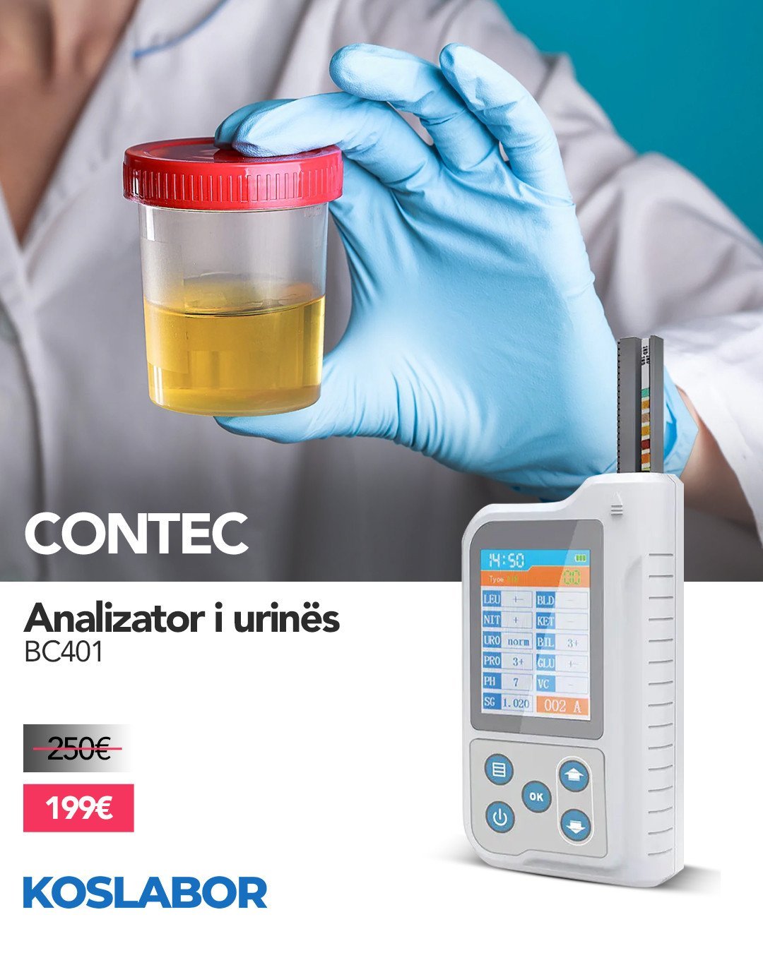 Analizator i urinës CONTEC BC401