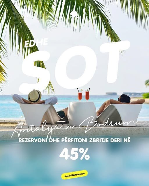 Rezervo SOT dhe PERFITO deri 45% ZBRITJE