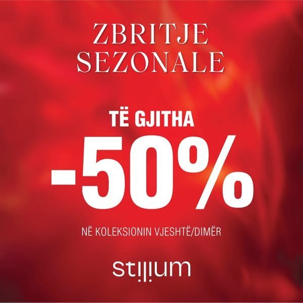 Të gjitha -50% Zbritje