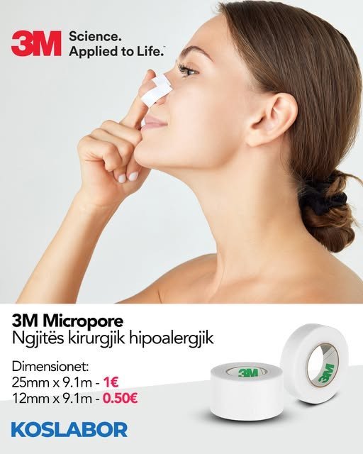 Plaster hipoallergjik 3M Micropore