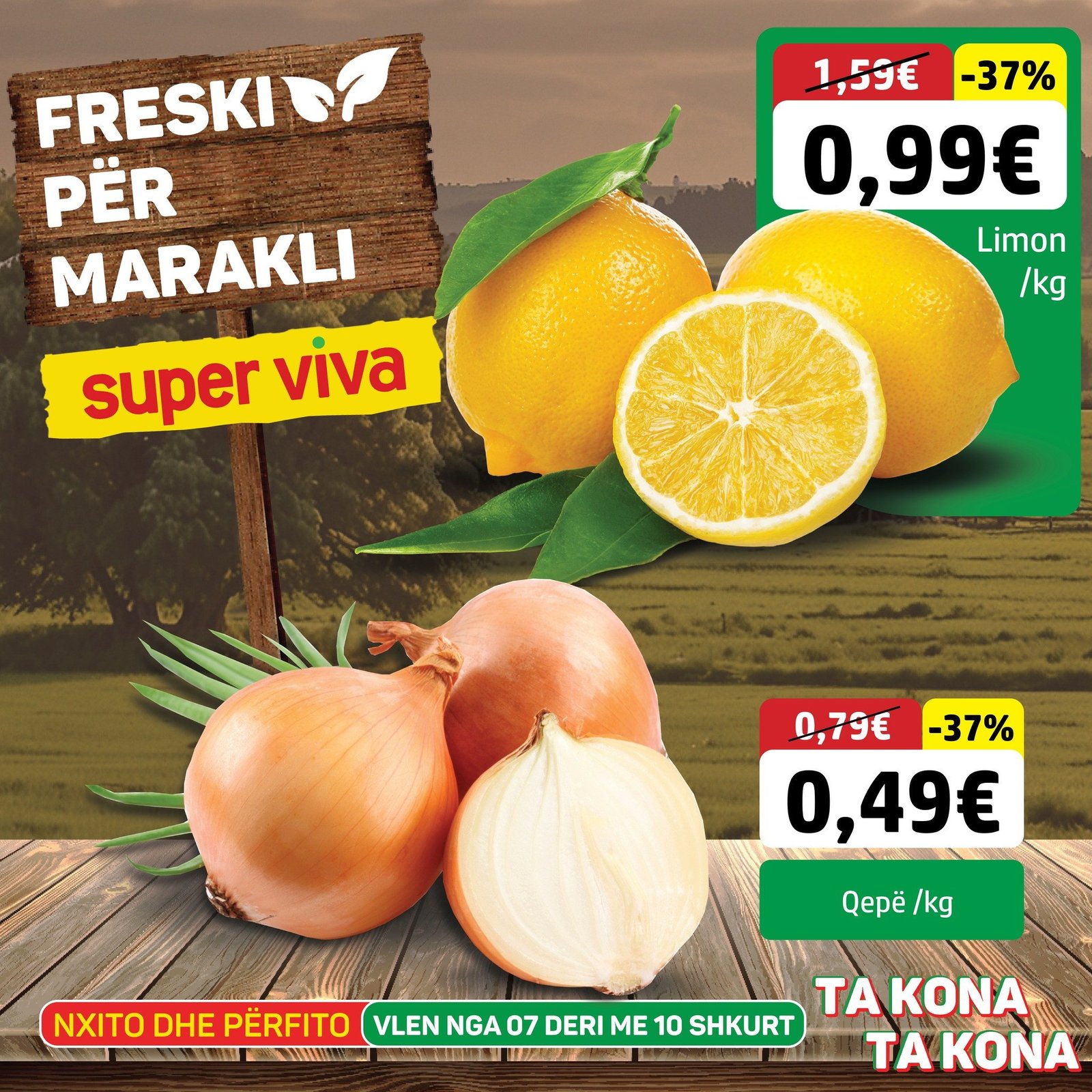 Përdorni mundësinë për të marrë produktet e freskëta