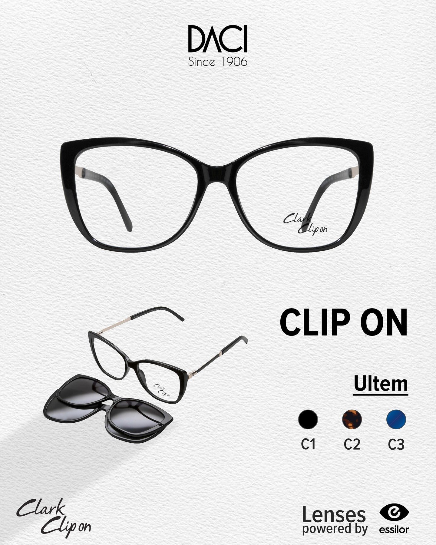 Clark Clip-On me Lente Essilor