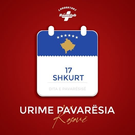 Urime ditën e Pavarësisë Kosovë