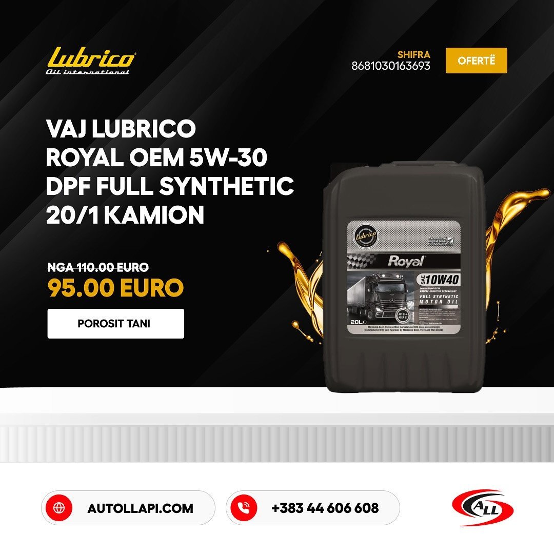 Vaji Lubrico Royal Sintetik OEM 5W-30