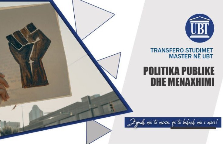 Transfero studimet master në programin Politika Publike dhe Menaxhim në UBT
