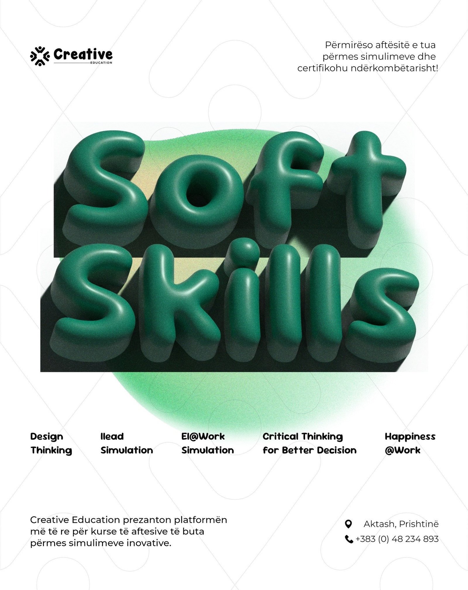 Creative Education dhe Knolskape sjellin një mundësi unike për zhvillimin e aftësive të buta!