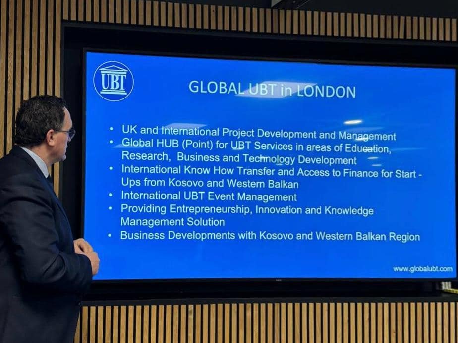 UBT ka filluar zyrtarisht punën në qendrën e tij inovative, Global UBT London
