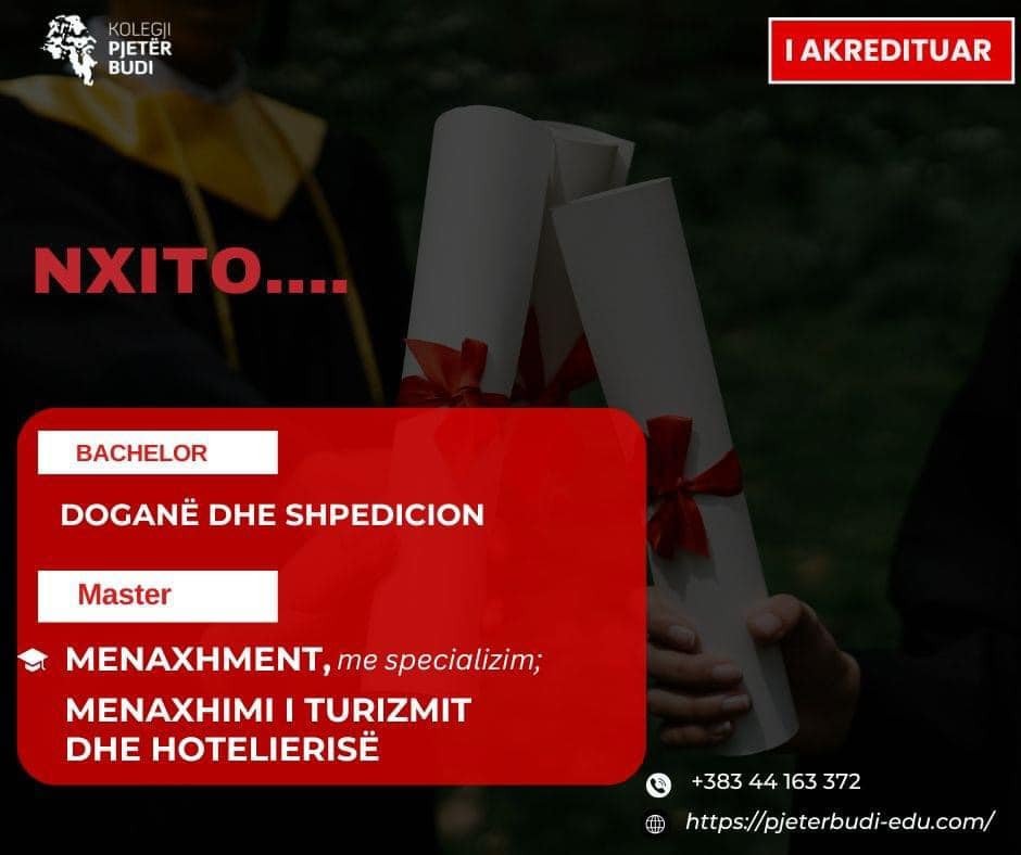 Koha për regjistrim në programin e Bachelor në Doganë dhe Shpedicion po mbaron